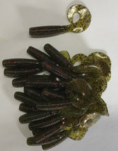 Load image into Gallery viewer, 4” Curly Tail Grub, Finesse Grub, Watermelon (25)