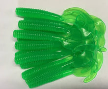 Load image into Gallery viewer, 8" CURL TAIL GRUB,STRIPED BASS,BLUES,COD,FLUKE,PIKE, MUSKY, GREEN (15)