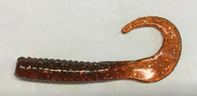 Load image into Gallery viewer, 4” Curly Tail Grubs, Twister Grub, Motor Oil (25)