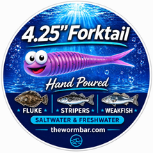 Load image into Gallery viewer, 4.25” Jerk Bait, Fork Tail, Hand Poured