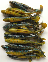 Load image into Gallery viewer, 3.5” SWIMMING MINNOW, PADDLE TAIL, SWIM BAIT, BASS LURE, SUNFISH (25)