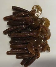 Load image into Gallery viewer, 4” Curly Tail Grub, Finesse Grub,  Pumpkinseed (25)