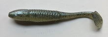 Load image into Gallery viewer, 3.5” SWIMMING MINNOW, PADDLE TAIL, SWIMBAIT, BASS LURE, GREY GHOST (25)