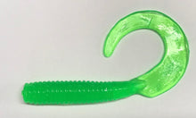 Load image into Gallery viewer, 8" CURL TAIL GRUB,STRIPED BASS,BLUES,COD,FLUKE,PIKE, MUSKY, GREEN (15)