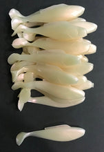 Load image into Gallery viewer, 5” Shad, Minnow, Paddle Tail, Swim Bait, Pearl 20