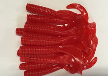 Load image into Gallery viewer, 8" CURL TAIL GRUB,STRIPED BASS,BLUES,COD,FLUKE,PIKE, MUSKY, RED (15)