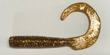 Load image into Gallery viewer, 8" CURL TAIL GRUB,STRIPED BASS,BLUES,COD,FLUKE,PIKE, MUSKY, Root Beer (15)