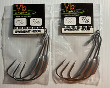 Load image into Gallery viewer, Swim Bait Hook with 10/0 Hook & Twist Lock, 2 Sizes