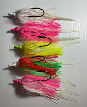 Load image into Gallery viewer, 3/8 oz Skirted Teasers, 7/0 Black Nickel Hook