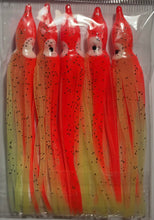 Load image into Gallery viewer, 4.8” Squid Skirts, Hoochie Skirts, Octopus Skirts