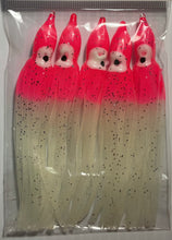 Load image into Gallery viewer, 4.8” Squid Skirts, Hoochie Skirts, Octopus Skirts