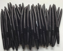 Load image into Gallery viewer, 5" SENKO STYLE SOFT PLASTIC ,BASS LURE BLACK 25