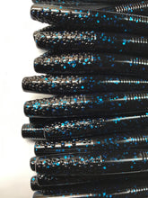 Load image into Gallery viewer, 2.75” NEDS, Ned Sticks, Finesse Sticks, Senko Style, BLUE BLACK 20