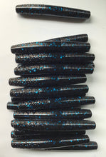 Load image into Gallery viewer, 2.75” NEDS, Ned Sticks, Finesse Sticks, Senko Style, BLUE BLACK 20