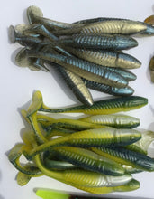 Load image into Gallery viewer, Senko Style Worms & 3.5 Swimming Minnows, Bass Lures (120) FREE WACKY TOOL