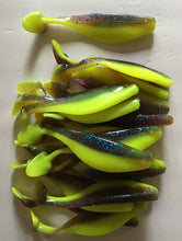 Load image into Gallery viewer, 4” Shads, Swimbait, Paddle Tail ,Umbrella Rigs (25) Choose 2 Colors