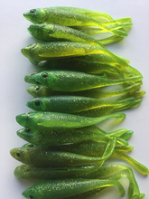 Load image into Gallery viewer, 4” Swimbait, Shad, Fluke, Bass Lure, Spro Flex Lure, Choose Color 30 pack