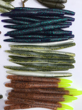 Load image into Gallery viewer, Senko Style Worms & 3.5 Swimming Minnows, Bass Lures (120) FREE WACKY TOOL