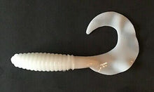 Load image into Gallery viewer, 5" Fat Grub,Curl tail Grub, Bass Lure, WHITE 50