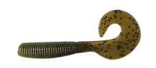 Load image into Gallery viewer, 4” GRUB, CURLTAIL, TWISTER, FINESSE GRUB,Bass Lure,Perch, Walleye, Crappie, Green Pumpkin (20)