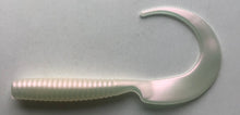 Load image into Gallery viewer, 6" CURLTAIL GRUB, Trailer, Grub, Fluke, Stripers,Walleye,PEARL (20)