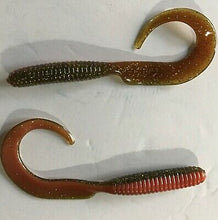 Load image into Gallery viewer, 6" CURLTAIL GRUB, Trailer, Grub, Fluke, Stripers,Bass, SAND EEL (20)