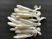 Load image into Gallery viewer, 5" Paddle Tail Swim bait Soft Plastic Bass Fishing Lure Pearl 20