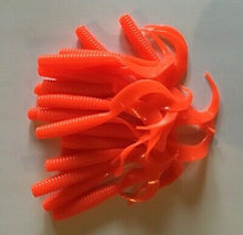 Load image into Gallery viewer, 6" CURLTAIL GRUB, Trailer, Grub,Fluke,Stripers,Seabass,Cod,Pike,Musky, ORANGE (20)