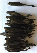 Load image into Gallery viewer, 5” Jerk Minnow, Swimbait, Fork Tail, Shad, Bass, Pickerel,GREEN PUMPKIN 25