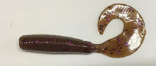 Load image into Gallery viewer, 4” Curly Tail Grub, Finesse Grub,  Pumpkinseed (25)
