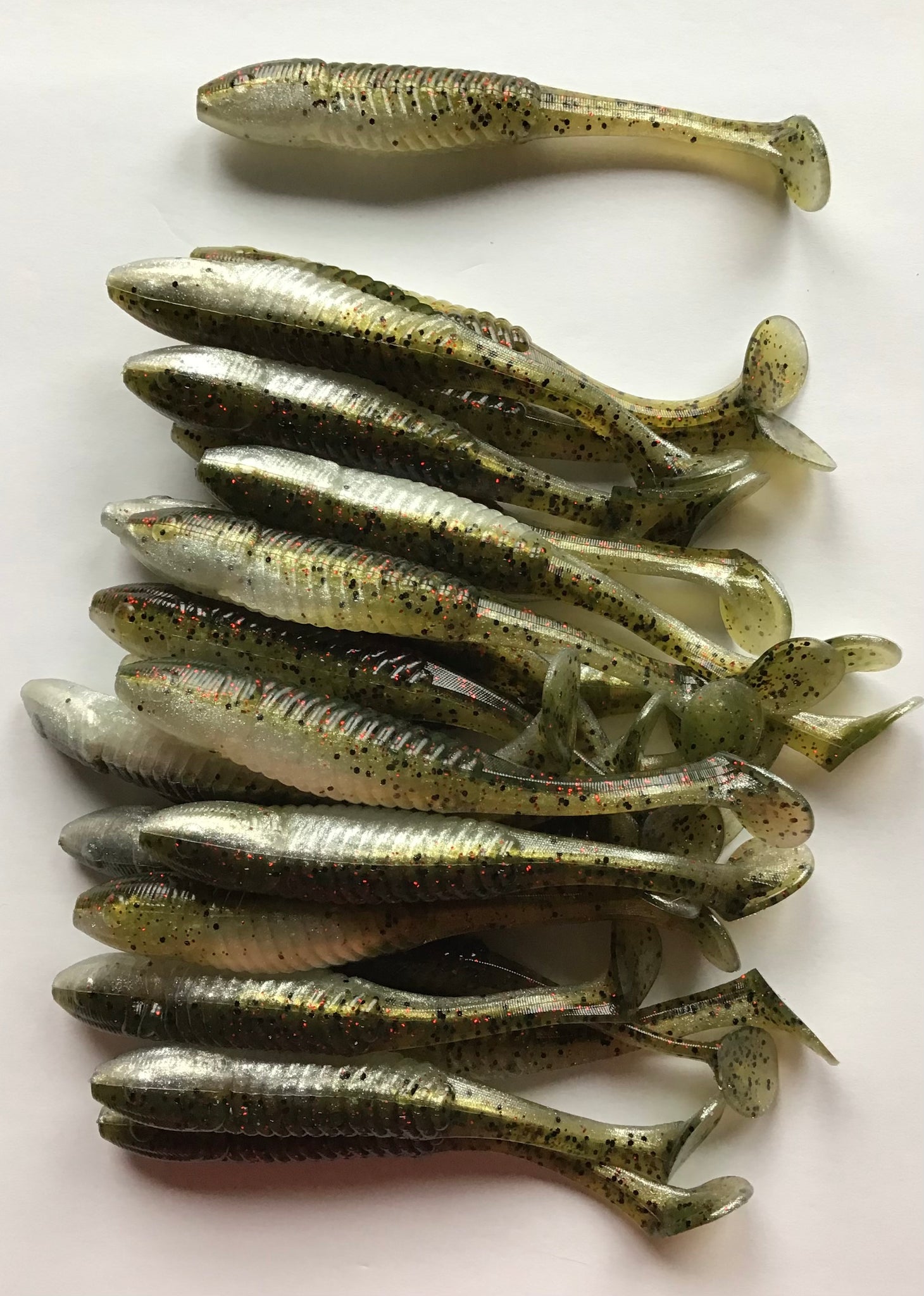 Fishing Lures for Bass Soft Swimbaits with Paddle Tail Soft