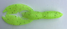 Load image into Gallery viewer, 4” Hollow Body Craw, Chartreuse (25)
