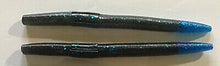 Load image into Gallery viewer, 5&quot; SENKO STYLE SOFT PLASTIC ,BASS LURE Blue Black/ Blue Flake Blue Tip 50
