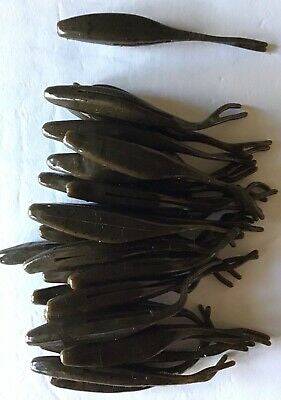 5” Jerk Minnow, Swimbait, Fork Tail, Shad, Bass, Pickerel,GREEN PUMPKIN 25